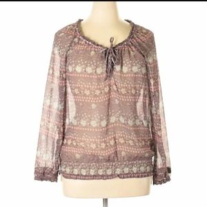 Decree Sheer Floral Blouse